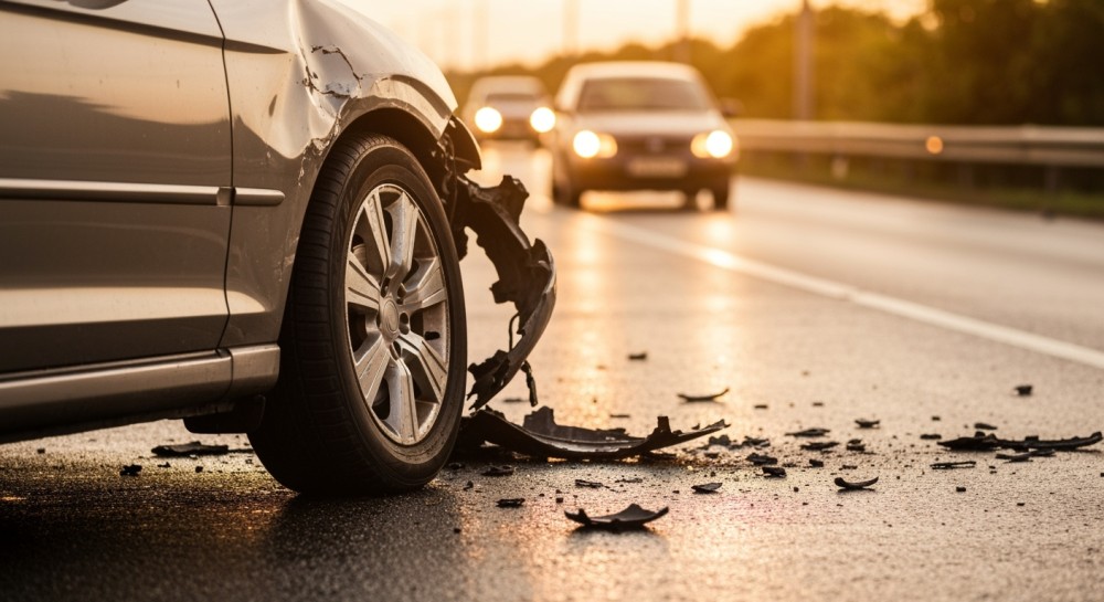 Poważny wypadek w Zamościu: Pasażerka busa w szpitalu po zderzeniu z BMW