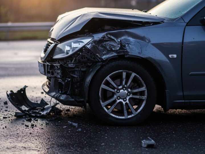 Poważny wypadek w Zamościu: zderzenie busa z BMW rani jedną osobę
