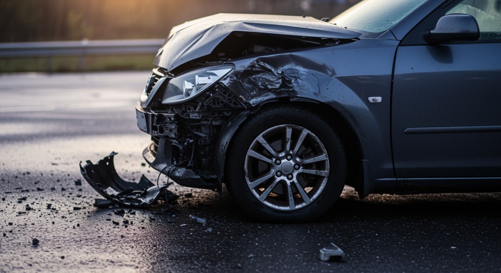 Poważny wypadek w Zamościu: zderzenie busa z BMW rani jedną osobę
