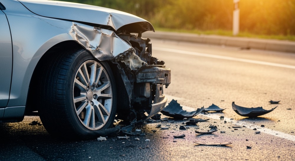 Zamość: Poważne zderzenie BMW z busem – jedna osoba w szpitalu po groźnej kolizji