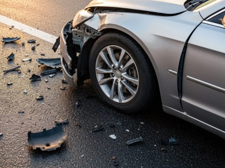 Groźne zderzenie BMW z ciężarówką na drodze krajowej 74!