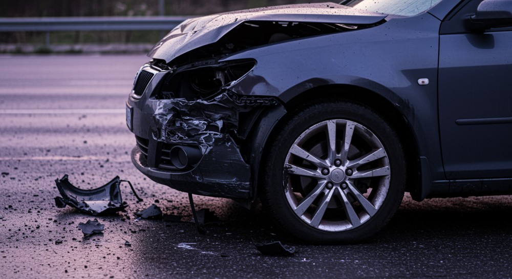 Wypadek w Horyszowie: Kierowca w szpitalu po zderzeniu z sarną i betonowym przepustem