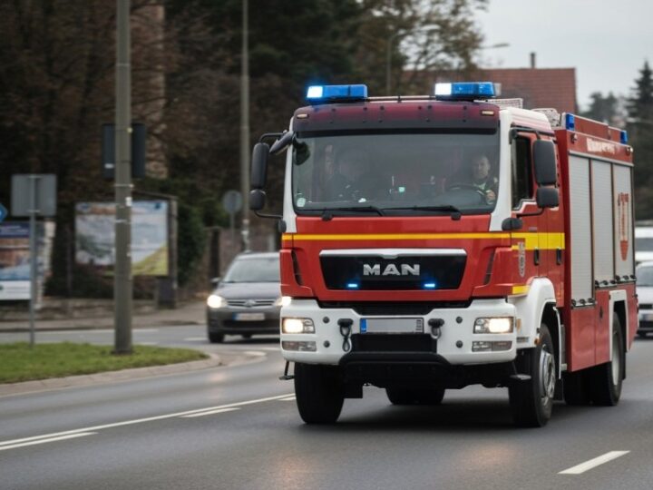 Strażacy skutecznie ugasili pożar w Jarosławcu, ratując budynek