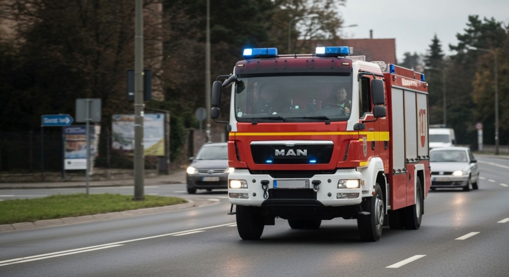 Strażacy skutecznie ugasili pożar w Jarosławcu, ratując budynek
