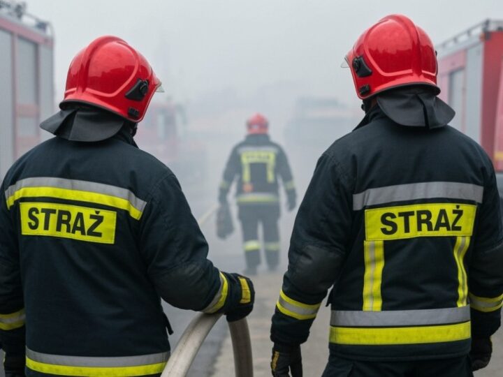 Policjant bohaterem: uratował 77-latkę z płonącego bloku w Zamościu