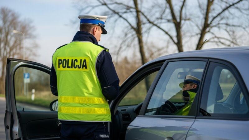 Pijana kierowca w mercedesie zatrzymana bez świateł