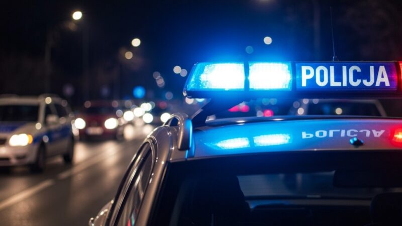 Nastolatek za kierownicą: Groźny wypadek w Rozdołach z alkoholem i prędkością w tle