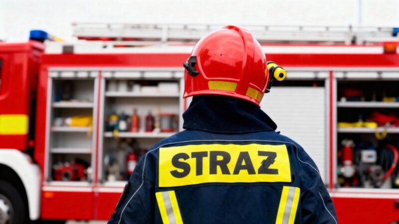Strażackie widowisko na stadionie w Łabuniach – emocje i technologia w akcji!