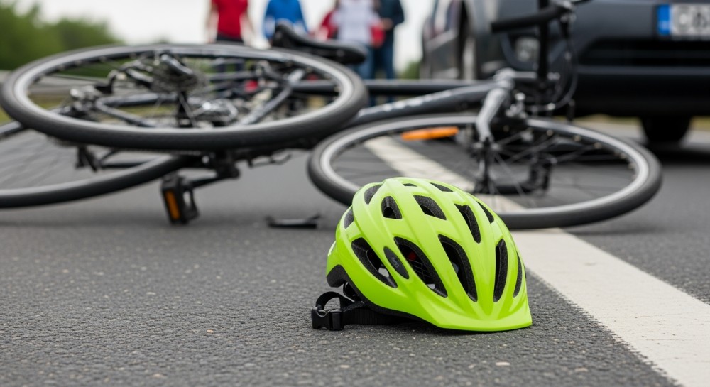 Wypadki na drogach: rowerzysta i motocyklistka w szpitalu po kolizjach