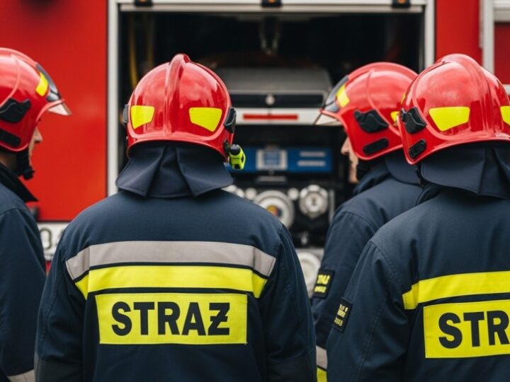 Gminne ćwiczenia strażaków: skuteczne gaszenie pożarów w Trzęsinach